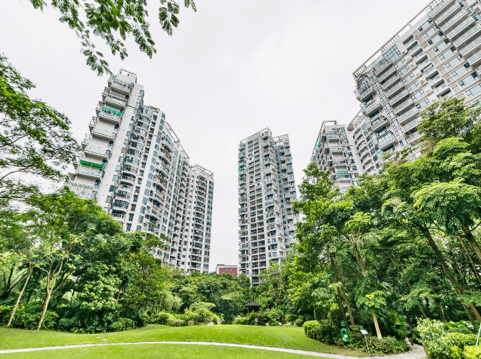 杭州小区风光，城市景观中的美女人文风情